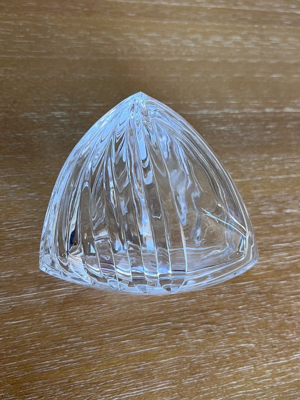 Sullivan’s Vintage Crystal Triangular trinket dish